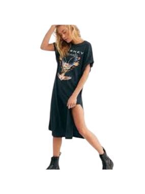 Daydreamer for Free People Journey "Revelation" T-Shirt Dress Size Medium EUC